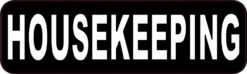 Housekeeping Sticker