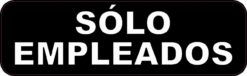 Sólo Empleados Sticker