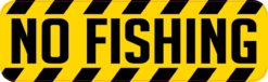 No Fishing Sticker