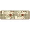 Brown Diamonds Employees Must Wash Hands Sticker