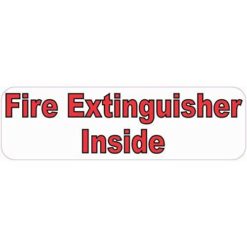 Fire Extinguisher Inside Sticker