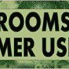 Green and Black Restrooms for Customer Use Only Sticker