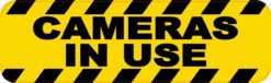 Cameras in Use Sticker