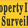 Property Under Video Surveillance Sticker