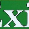 Green Exit Sticker