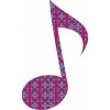 Floral Eighth Note Sticker