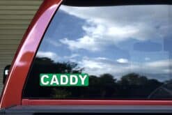 8in x 2in Caddy Sticker