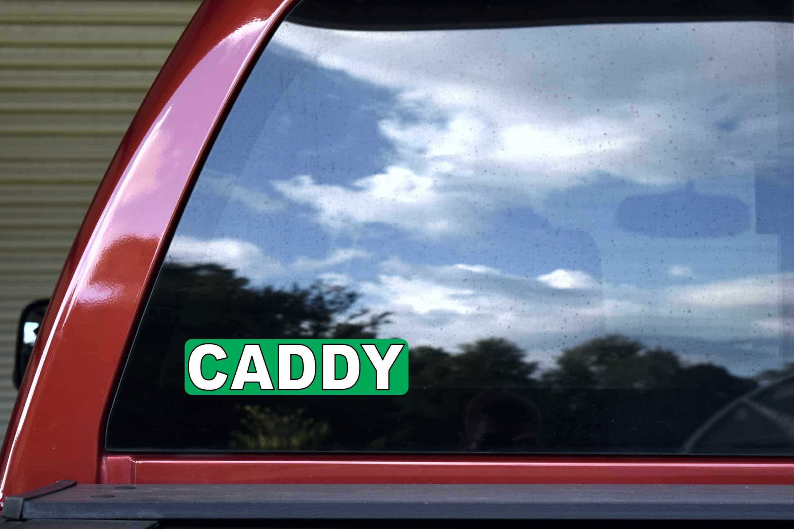 8in x 2in Caddy Sticker