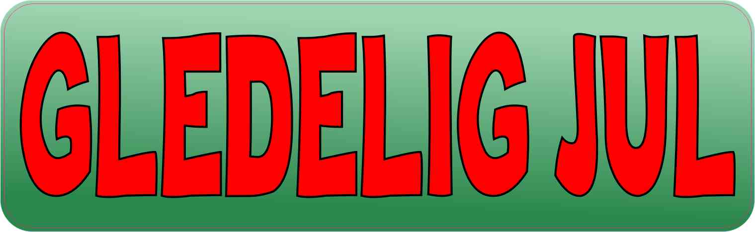 Norwegian Gledelig Jul Magnet
