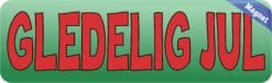 10in x 3in Norwegian Gledelig Jul Magnet