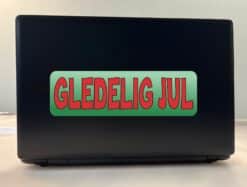 10in x 3in Norwegian Gledelig Jul Sticker