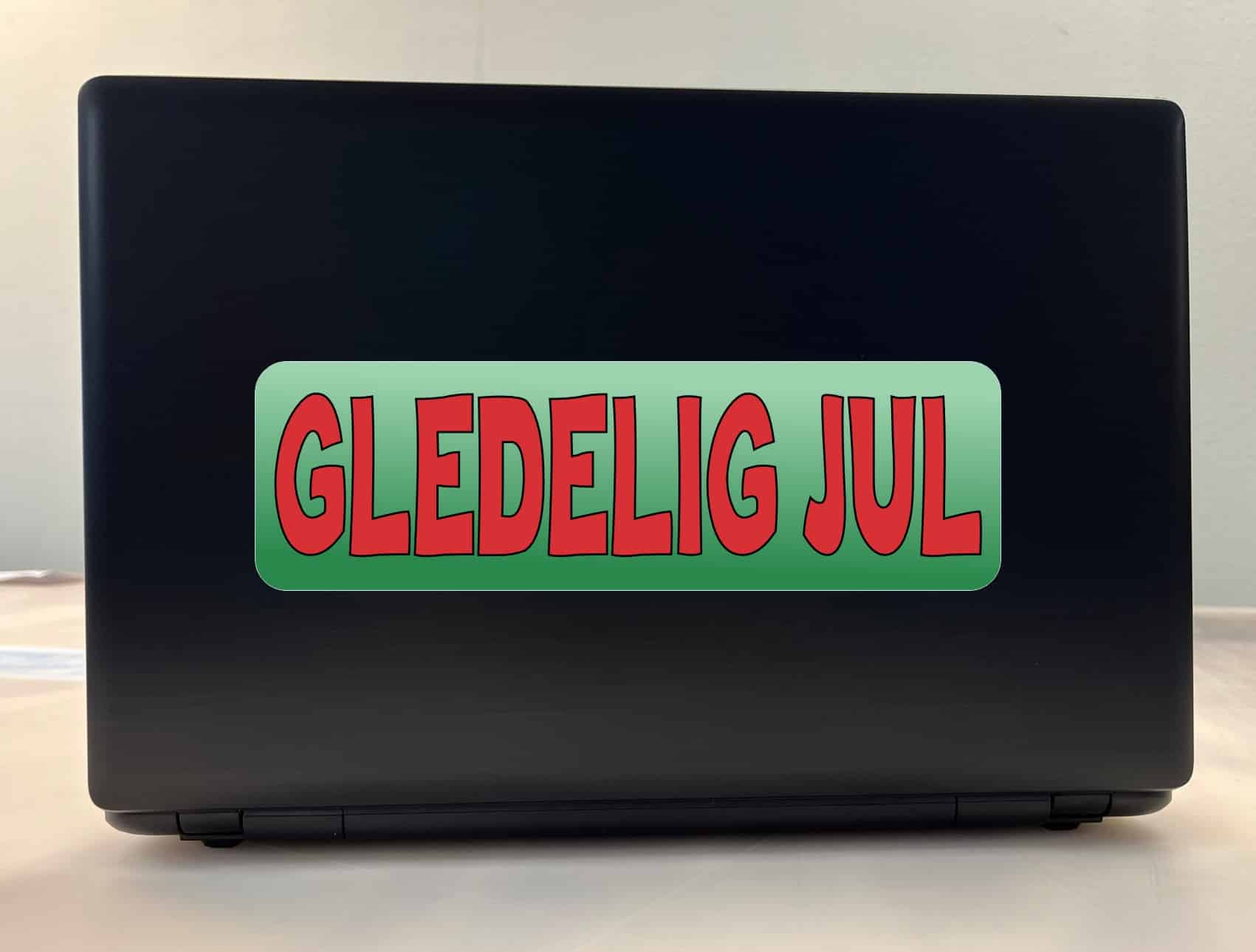 10in x 3in Norwegian Gledelig Jul Sticker
