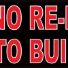 Stop No Re-Entry to Building Sticker