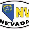 Oval NV Nevada Sticker