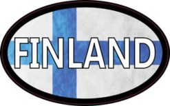 Flag Oval Finland Sticker