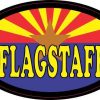 Oval Arizonan Flag Flagstaff Sticker