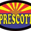 Oval Arizonan Flag Prescott Sticker