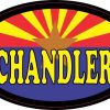 Oval Arizonan Flag Chandler Sticker