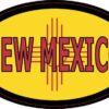 Flag Oval New Mexico Sticker