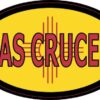 Oval New Mexico Flag Las Cruces Sticker