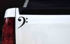 Polka Dot Bass Clef Sticker