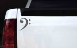 Herringbone Bass Clef Sticker
