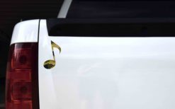 Alternative view of 3in x 5in Camo Eighth Note Sticker