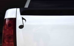 Alternative view of 3in x 5in Polka Dot Eighth Note Sticker