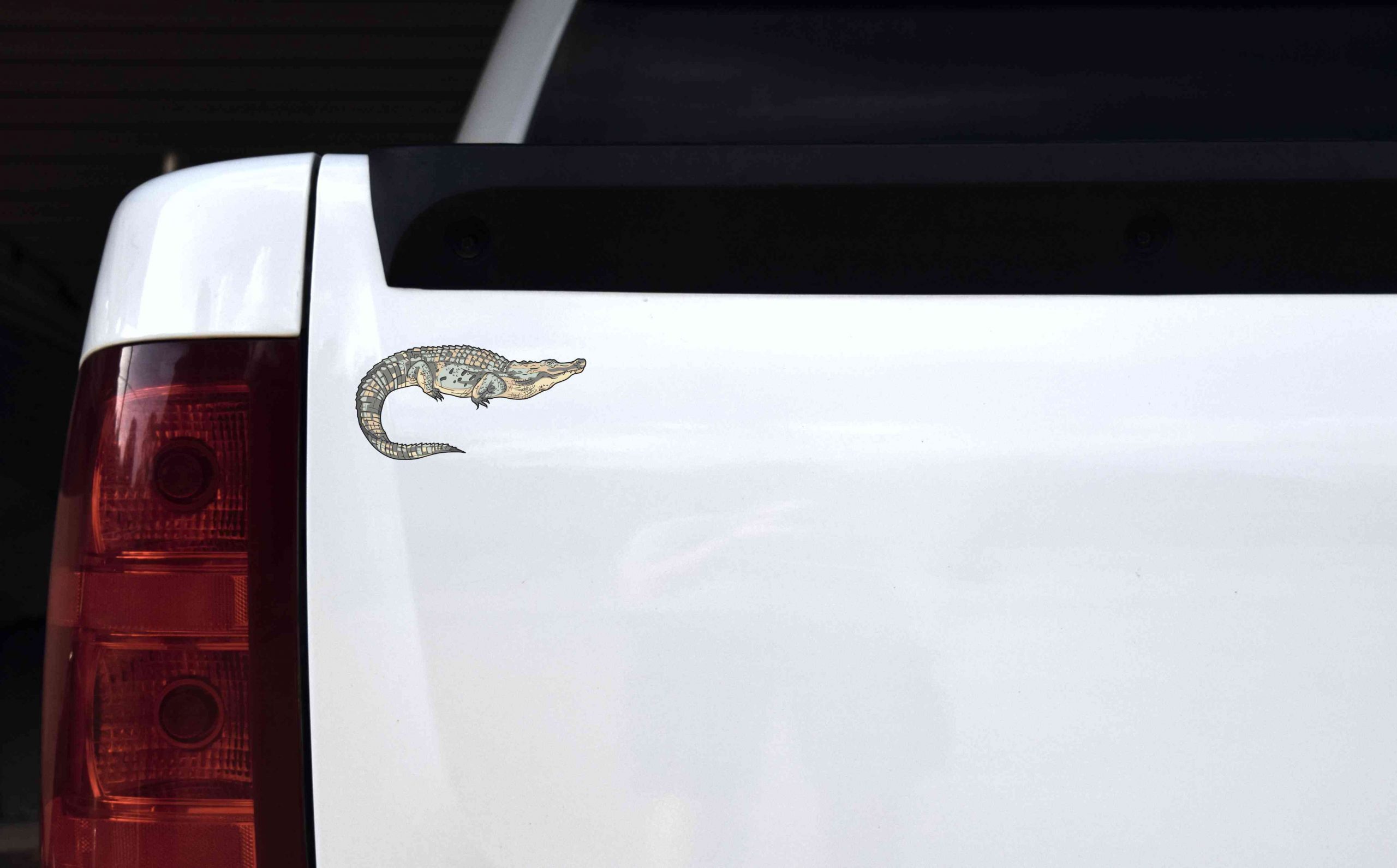 5in x 2.5in Die Cut Alligator Sticker - Image 2