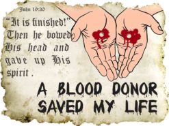 Blood Donor Saved My Life Sticker