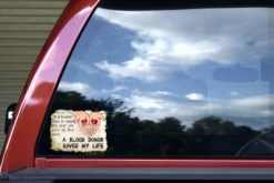 Blood Donor Saved My Life Sticker