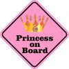 Princess on Board Sticker