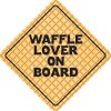 Waffle Lover on Board Sticker