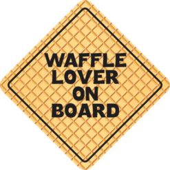 Waffle Lover on Board Sticker