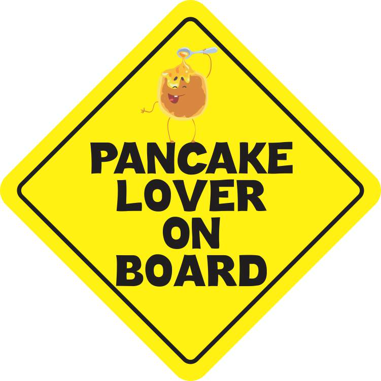 Pancake Lover on Board Sticker