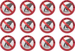 Not in Play Stickers