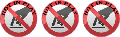 Not in Play Stickers