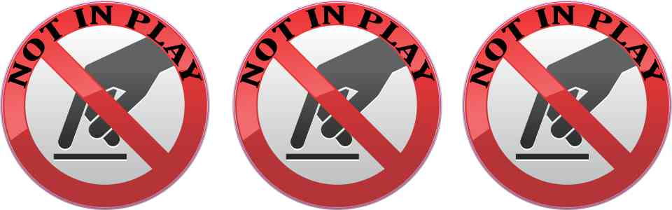 Not in Play Stickers