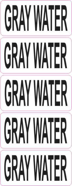 Gray Water Stickers
