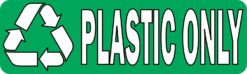 Plastic Only Permanent Vinyl Sticker