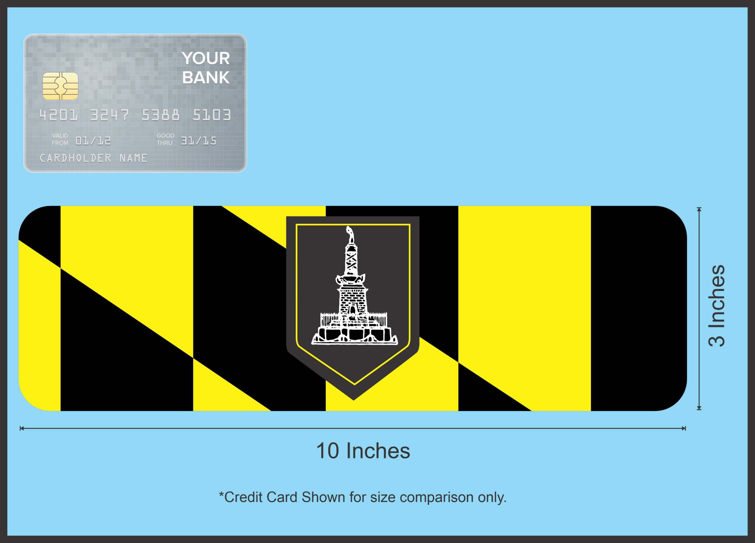 10in x 3in Baltimore Flag Magnet