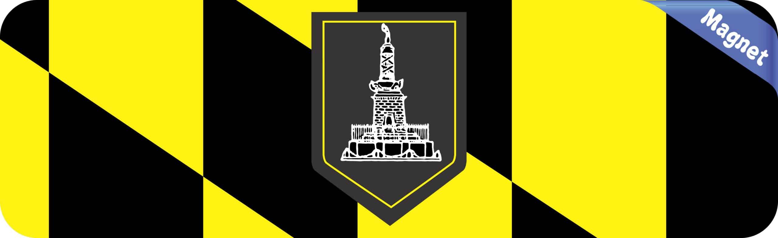 10in x 3in Baltimore Flag Magnet