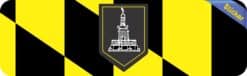 10in x 3in Baltimore Flag Bumper Sticker