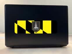 10in x 3in Baltimore Flag Bumper Sticker