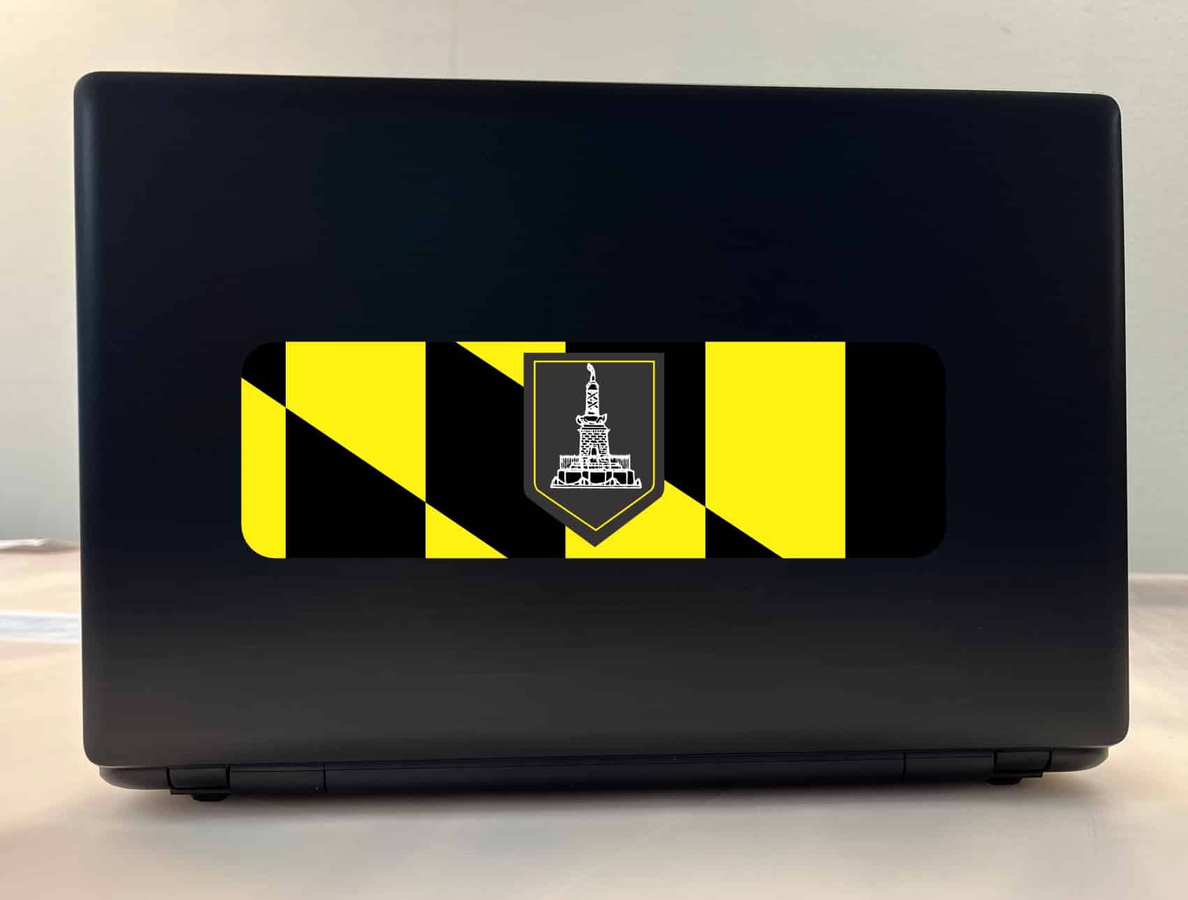 10in x 3in Baltimore Flag Bumper Sticker