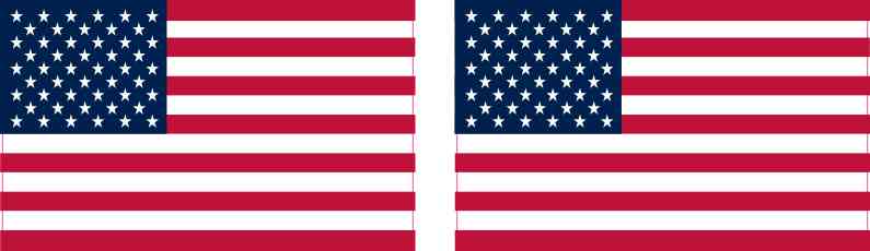 American Flag Stickers