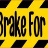Caution: I Brake For Yard Sales Bumper Sticker