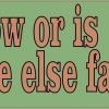 Am I Slow Or Is Everyone Else Fast Bumper Sticker