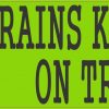 Trains Keep You on Track Bumper Sticker