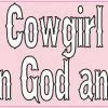 Cowgirl Raised on God and Horses Bumper Sticker